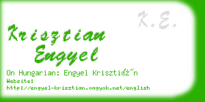 krisztian engyel business card